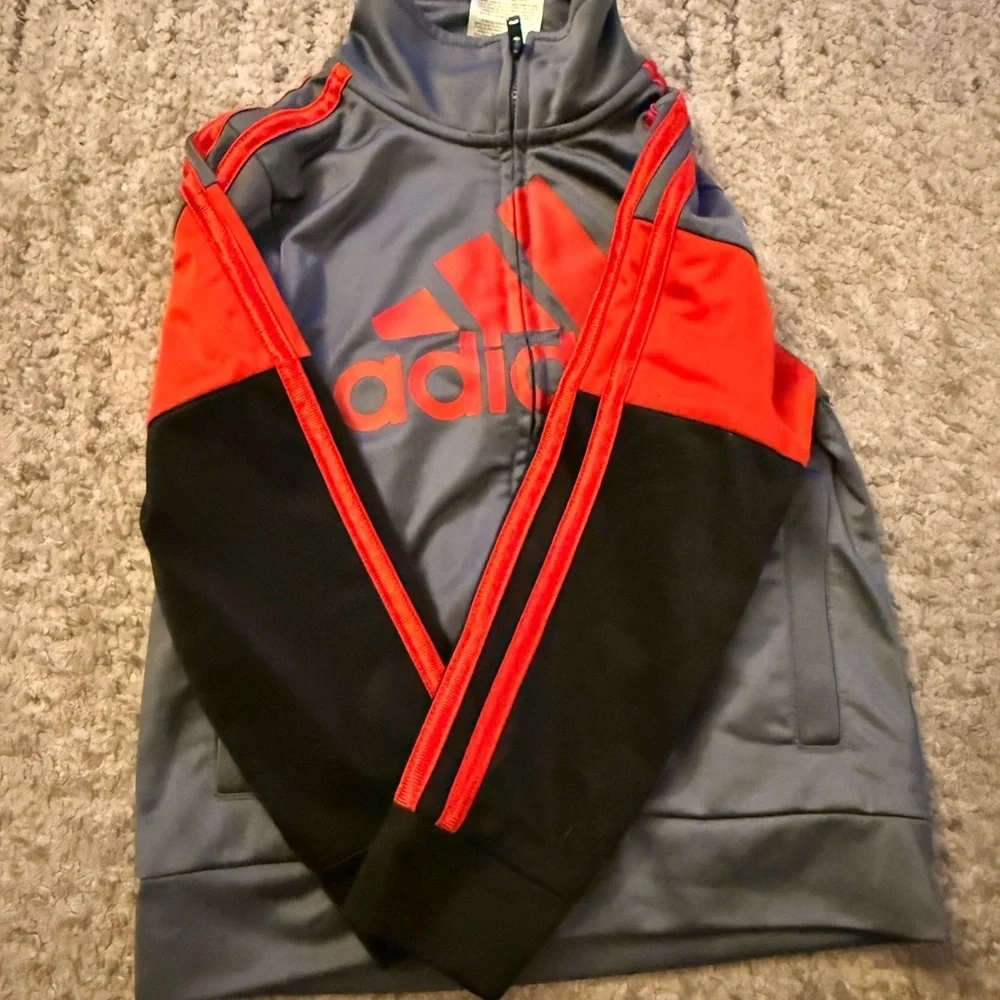 Adidas Charcoal Jacket with Logo